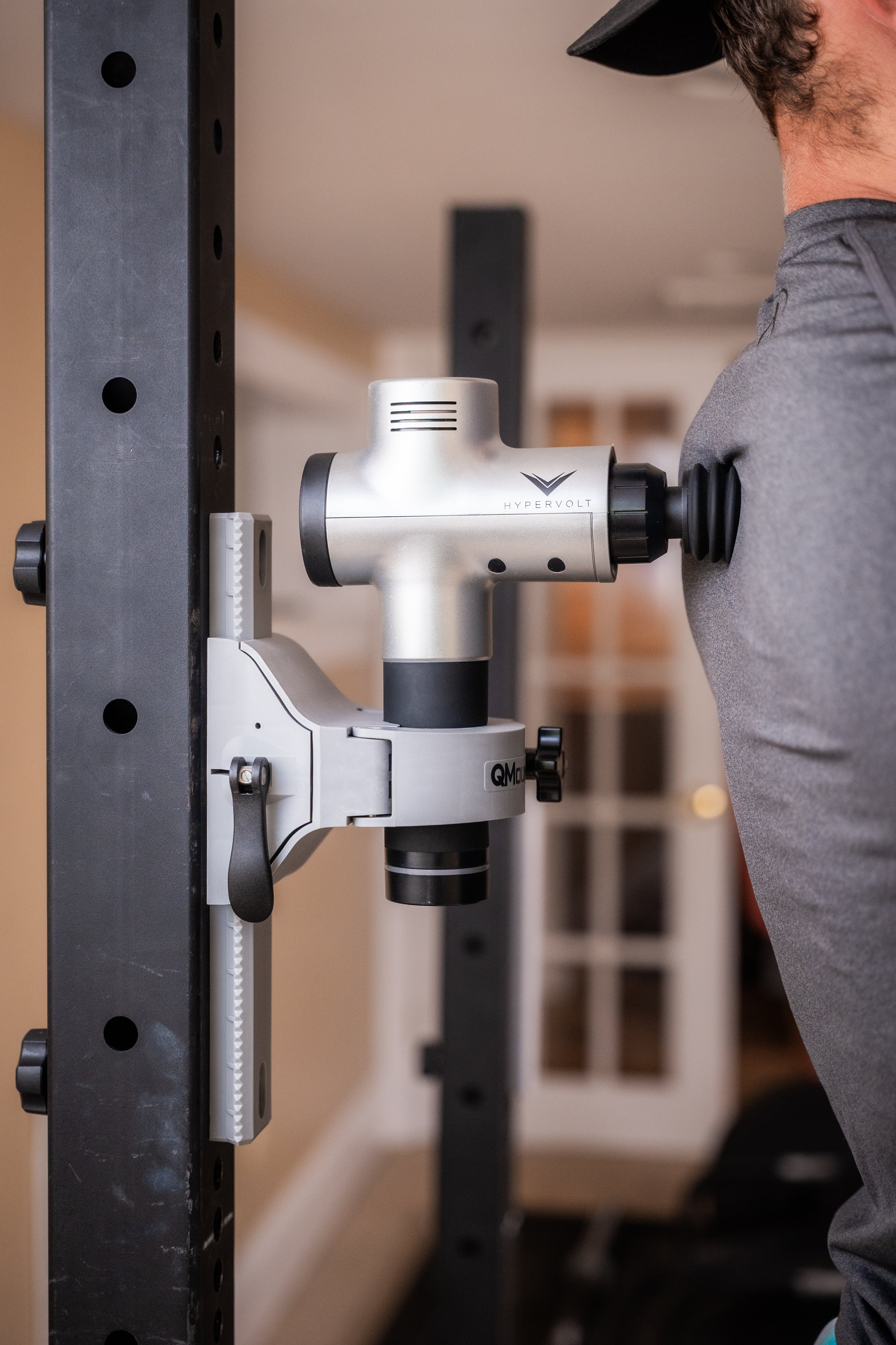 QMount Massage Gun Holder - Power Rack Mount