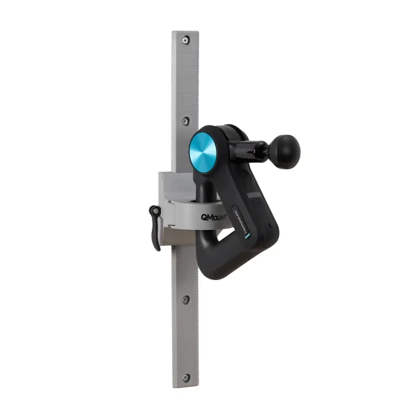 QMount Adjustable Massage Gun Holder Wall Mount for your Massage Gun (with 2 Rails)